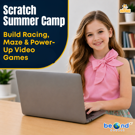 Scratch Summer Camp: Build Racing, Maze & Power-Up Video Games